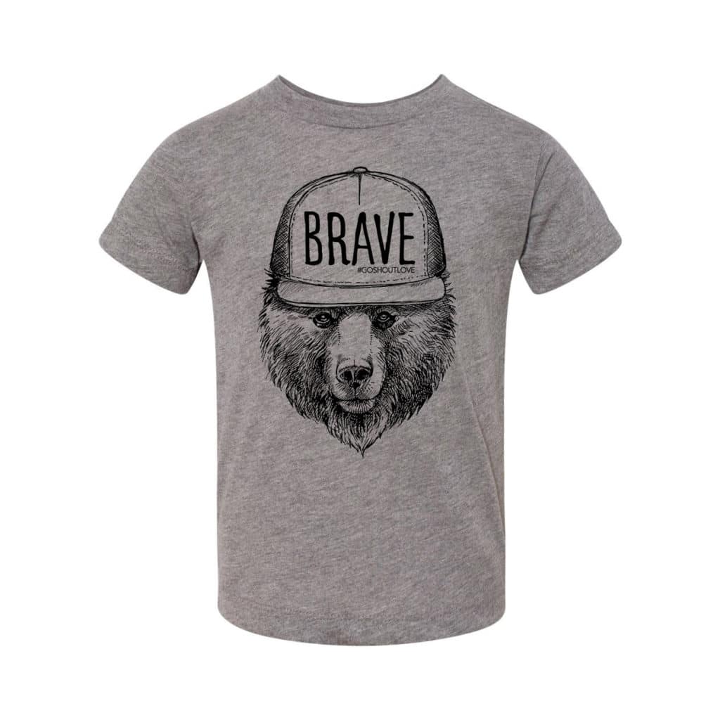 Toddler, Youth, and Adult Sizes God Says I Am Brave - Braves Tee 5T